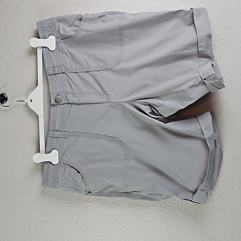 Inc International Concepts | Women's Gray Cotton Casual Athleisure Shorts Sz 18W